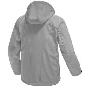 Chaqueta Softshell para hombre a bajo precio, chaqueta Softshell de manga larga con capucha para hombre, chaqueta personalizada transpirable - Product Image 2