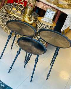 Table basse en aluminium de luxe pour un intérieur moderne, créant un look sophistiqué avec une finition métallique lisse et une grande stabilité - Product Image 3