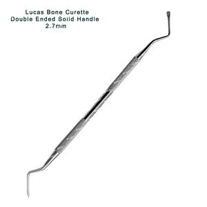 เครื่องมือขูดกระดูกทางทันตกรรม Lucas Bone Curette ขนาด 2.7 มม. คลาส 1 คุณภาพสูง ใช้งานด้วยมือ ได้รับการรับรองมาตรฐาน CE แบบสองด้าน คม ทนทาน รับประกัน 5 ปี จำหน่ายจำนวนมาก - Product Image 2