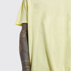 Nueva Camiseta Hip Hop Extra Grande Personalizada para Hombre, Transpirable, de Secado Rápido, 100% Algodón, Color Sólido, Logotipo Personalizado, 220g, Hecha en Pakistán - Product Image 5