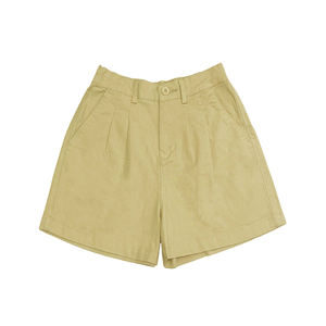 Vêtements pour femmes 5% Spandex Service OEM Hot Shorts 95% coton Eco-Friendly Button Fly Casual Solid Regular Vietnam Short - Product Image 3