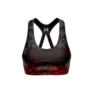 Soutien-gorge de sport pour femme à maintien élevé, sans coutures, avec coussinets amovibles, extensible dans quatre directions, dos nageur, pour yoga et gym - Product Image 2