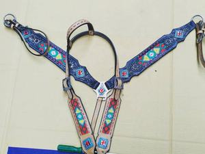 Conjunto de tachuelas de vaquero de estilo occidental, conjunto de herramientas de mano de cuero de vaca con pasador de cabeza, con flores, para indios, al mejor precio - Product Image 3