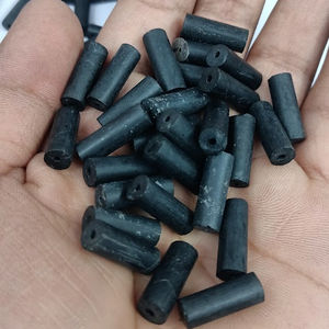 Tourmaline noire cristaux naturels perles brutes pépites tube de culbutage pierre brute en vrac grossiste fournitures - Product Image 3