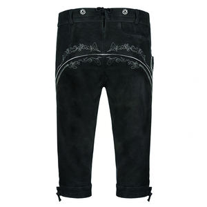 Pantalones cortos bávaros Lederhosen Unisex hechos a medida Traje tradicional de Oktoberfest de cuero de vaca original - Product Image 4