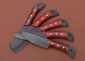 มีดทำครัวขนาดเล็กงานประดิษฐ์ทำด้วยมือคุณภาพสูงใบมีดสแตนเลสปลอมด้วยมีดเชฟฟอสเฟตพร้อมปลอกหนัง - Product Image 2