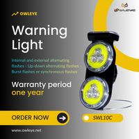 Projecteur solaire ultra-lumineux en forme de cône - 10 LED, visibilité 800m+, modes de clignotement puissants/alternés/synchronisés, protection IP66, réflecteur diamant