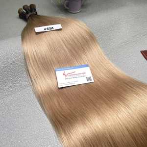 Extensions de cheveux humains vietnamiens blonds naturels de qualité supérieure, cheveux russes bruts de style droit pour les européens, cheveux en vrac - Product Image 4