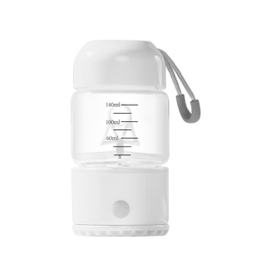 Mug à café en verre cristallin à agitation électrique à un seul bouton, compatible micro-ondes, design minimaliste, motif logo, vaisselle étanche - Product Image 6