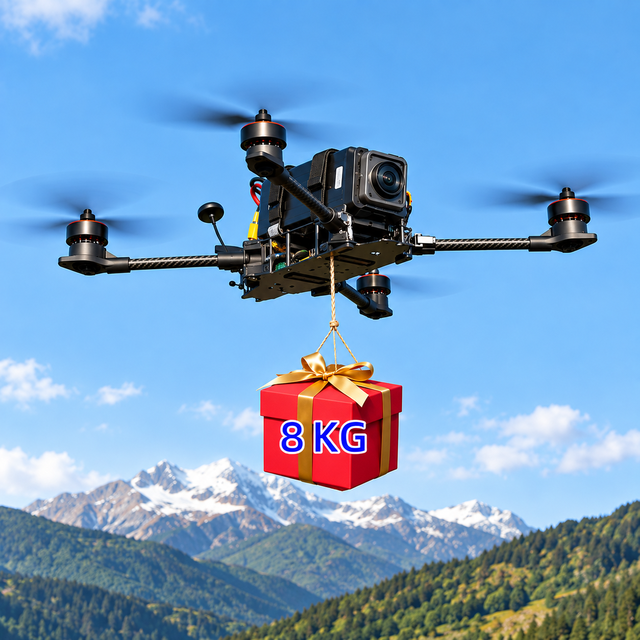 Toy Airplane Parts 15 Inch Carbon Fiber FPV Drone with MAK Frame Long Endurance Kit 8KG Payload 5.8G ELRS Version 4k Drone