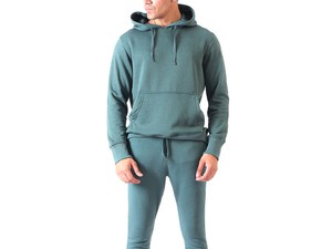 Custom Embroidered Logo Men's Tracksuit Set <b>Oversized</b> Hoodie Sweatpants Fitness <b>Joggers</b> with Hooded Pullover Quick Dry Custom - Product Image 2