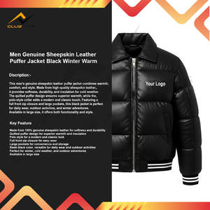 Chaqueta Acolchada de Primavera para Hombre, Cuello Alto, Acolchado, con Cierre - Product Image 5