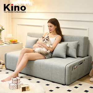 Canapé-<span class=keywords><strong>lit</strong></span> convertible moderne extensible avec rangements, structure métallique, pour usage intérieur, petit appartement, chambre à coucher, OEM ODM, canapé-<span class=keywords><strong>lit</strong></span> <span class=keywords><strong>2</strong></span> <span class=keywords><strong>places</strong></span> - Product Image 1