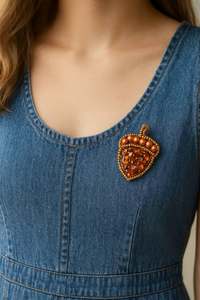 Broches de cuentas de diseñador hechos a mano Accesorios de alta calidad Diseño único Forma de color personalizada Moderno/Tradicional/Antiguo - Product Image 5