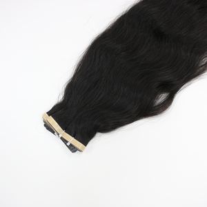 Extensiones de Cabello de Cinta Adhesiva 100% Naturales de Alta Calidad, Estilo Ondulado, Hechas con Cabello Humano Virgen, Productos Nuevos al por Mayor - Product Image 1