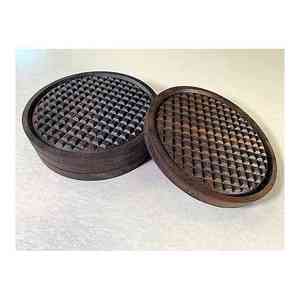 Posavasos hechos a mano de diseño personalizado madera de nogal forma personalizada fabricación india con calidad de exportación - Product Image 4