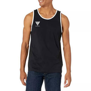 Factory Rate Custom Logo Muscle Fit Plain Tank <b>Tops</b> For <b>Sleeveless</b> Workout 100% Cotton High Quality Tank <b>Top</b> - Product Image 1