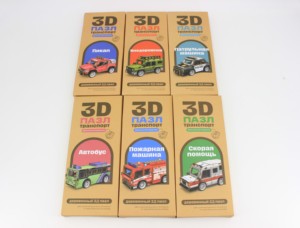 Деревянный 3D-пазл-конструктор для детей, модель автомобиля - Product Image 1