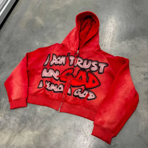 Fast Go Industries Fabricants Haute Qualité Poids Lourd 100% Coton Plain Pull Hoodies Street Wear Mode Hommes Hoodies - Product Image 4