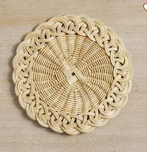 Classic Rattan Placemat Suitable For Daily Meals Breakfast Lunch <b>Dinner</b> Family Gatherings And Relaxed Natural <b>Table</b> Decor - Product Image 1