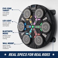 Casque de protection intelligent pour l'entraînement avec cible murale LED pour la boxe à domicile