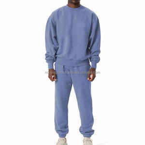 Men's Custom Design 2Piece Sweatsuit <b>Set</b> Wholesale Best Price Hot Sale Slim Fit Long Sleeve for Adults for Winter - Product Image 4