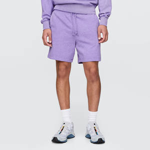 Short pour homme personnalisé de haute qualité en coton éponge française délavé à l'acide délavé Short 100% coton solide motif High Street - Product Image 1