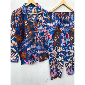 Ensemble de pyjama en coton imprimé à la main, motif floral, vêtements de nuit indiens, commandes en gros pour femmes au meilleur prix - Product Image 4