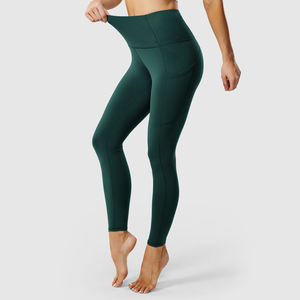 Precio al por mayor por encargo transpirable nuevo estilo Fitness Wear Crossover cintura Yoga pantalón Control de barriga mujeres mallas de cintura alta - Product Image 3