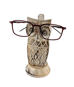 Porte-lunettes en bois fabriqué à la main support de lunettes en forme de visage présentoir de support de lunettes de soleil, spécifications de lunettes - Product Image 3