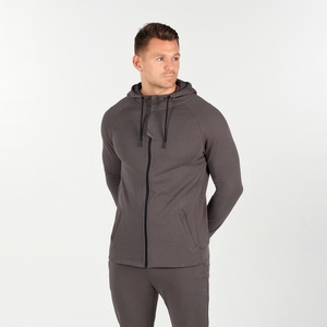 Conjunto Deportivo de Dos Piezas para Hombre, con Cremallera, de Algodón y Felpa, Color Sólido, Logotipo Personalizado, Precio al por Mayor, la Mejor Calidad - Product Image 5