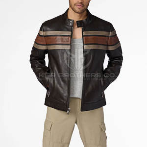 Veste d'hiver en cuir à la mode pour hommes vêtements d'extérieur décontractés avec un design léger et chaud veste d'hiver en cuir PU pour hommes - Product Image 6