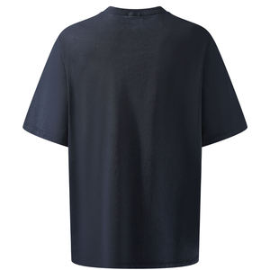 Venta caliente Unisex de alta calidad 100% algodón liso camiseta al por mayor personalizado impreso de gran tamaño suelta hombro caído camiseta - Product Image 2