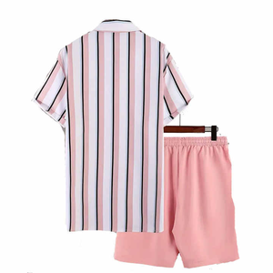 Vêtements décontractés hommes shorts ensemble nouvel été porter hommes shorts ensemble en gros hommes été coton respirant ensemble court - Product Image 2