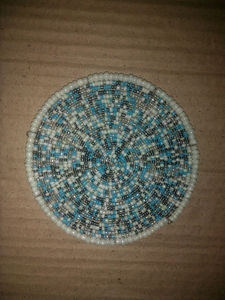 Beaded Placemats and <b>Table</b> <b>Coasters</b> Handmade Decorative <b>Table</b> Mats and <b>Coaster</b> Set for Stylish Dining and Elegant Home Decor - Product Image 3