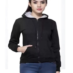 2025 gros personnalisé blanc bleu Royal sweats à capuche Logo sweats unisexe Streetwear femmes fermeture éclair blanc sweats à capuche - Product Image 2