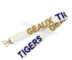 <b>Red</b> and white Seed Bead Bag Straps Fashion Accessories with Custom Shape and Design Beaded <b>Purse</b> Strap - Product Image 5