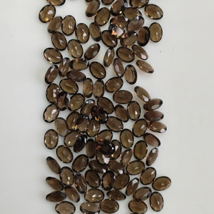 Cuarzo Ahumado Natural 7x5MM Corte Ovalado, Gema Suelta de la Mejor Calidad para la Fabricación de Joyas - Product Image 4