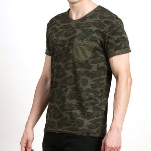 Top vente col en V t-shirts pour hommes tenue décontracté à manches courtes Gym t-shirts hauts confortable luxe classique hommes col en V t-shirt - Product Image 3