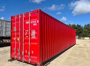 40FT High Cube <b>Shipping</b> Container Red Dry Container Freight <b>Box</b> for Trade Show Office Storage - Product Image 4