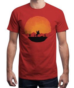 Camiseta de manga corta con cuello redondo para hombre, transpirable, ligera, con estampado Digital, estilo pijo, ajuste Regular, poliéster/algodón/LICRA - Product Image 1