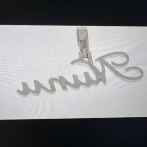 Custom Hip Hop 925 Silver Vvs Moissanite Pendant Iced Out Name Rose <b>Gold</b> Plating Pendant Fine Jewelry Pendants & Charms - Product Image 3