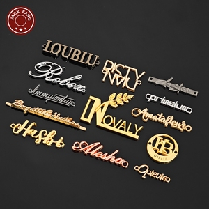 Bag <b>Gold</b> custom metal logo Hijab Abaya Scarf Shoes Custom Brand logo Metal Label Personalised metal tag for <b>Clothes</b> Clothing - Product Image 3