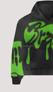 Sudadera con Capucha Estampada Transpirable de Alta Calidad, Algodón French Terry, Unisex, Conjunto Deportivo con Logotipo Personalizado, Ropa Deportiva de Corte Holgado de Secado Rápido - Product Image 2