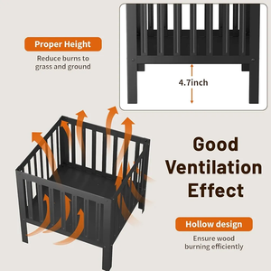 Attractive & Simple Design Outdoor Garden Metal <b>Fire</b> <b>Pit</b> for BBQ Patio Outdoor Picnic Use Black Coated <b>Fire</b> <b>Pit</b> at Lowest Price - Product Image 4