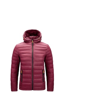 แจ็กเก็ตขนเป็ดน้ำหนักเบาของผู้ชายเสื้อฮู้ดระบายอากาศกันน้ำสีพื้นไซส์ใหญ่พิเศษสำหรับ2026ฤดูหนาว - Product Image 5