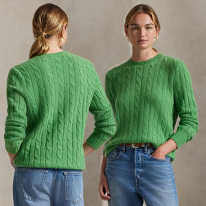 Premium unisexe câble-tricot cachemire pull hiver pull décontracté solide motif séchage rapide respirant grande taille à la mode - Product Image 6