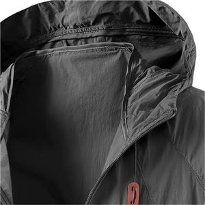 Chaqueta ligera con capucha para hombre, chaqueta deportiva de verano transpirable de secado rápido, para correr, senderismo, gimnasio y actividades casuales al aire libre - Product Image 2