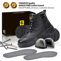 GUYISA Nouveau Style Air Mesh Tige Anti-crevaison Semelle en Caoutchouc Chaussures de Sécurité Hautes Chaussures Fonctionnelles Botte de Sécurité