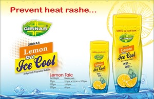 GIRNAR Poudre glacée de talc au citron naturel biologique Produit de maquillage pour le visage en gros pour l'été - Product Image 2